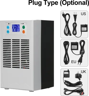 Zdjęcie produktu dla 100W 30L Mała grzałka i agregat wody do akwarium Półprzewodnikowa elektroniczna chłodziarka akwariowa Wyświetlacz LCD Cichy cyfrowy system chłodzenia i ogrzewania akwarium Mała maszyna chłodnicza do akwarium akwakultury