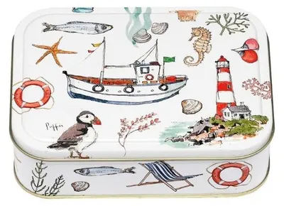 Productafbeelding van Meander decoratieve doos, aan de kust, 14,5 x 10,5 x 3,5 cm