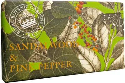Produktbild von The English Soap Company Sandalwood & Pink Pepper 240g feste Seife mit dem Duft von Pfeffer und Sandelholz