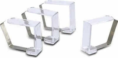 Obrázok produktu pre Sada 8 stolových sponiek Excellent Houseware, plastové, 5x4 cm, priehľadné