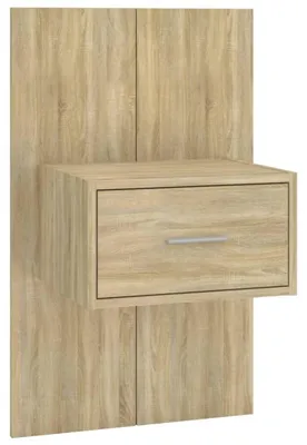Productafbeelding van Wandnachtkastje Sonoma-eiken met lade en wandmontage