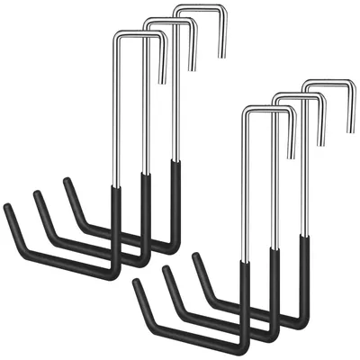 Productafbeelding van Zwaarbelastbare haak, garagehaak 19 cm, S-haak voor zware lasten, haak om fietsen, tuingereedschap en ladders in de garage op te hangen