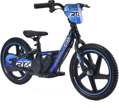 Productafbeelding van Elektrische loopfiets voor kinderen RIRIBIKE RTX6 24V (16 inch), blauw, lithiumbatterij, 250W motor, schijfremmen, verstelbare, zachte Polyurethanzitting
