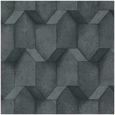 Immagine prodotto di Profhome 388272-GU Carta da parati 3D in tessuto non tessuto geometrica opaca grigio antracite nero 5,33 m2