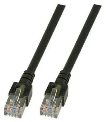 Produktbild von EFB Elektronik RJ45 S/FTP Cat5e, 0,5 m, Cat5e, SF/UTP (S-FTP), RJ-45, RJ-45, Schwarz