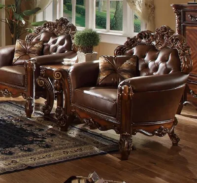 Produktbild von Leder Sessel 1 Sitzer Sofa Polster Sofas Design Luxus Klassischer Einsitzer neu
