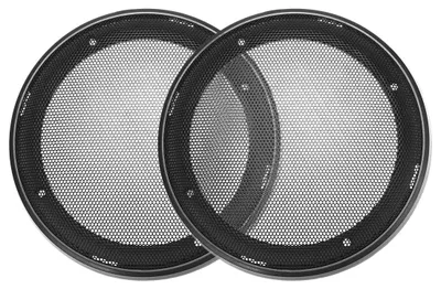 2er-Pack Lautsprechergitter 6 Zoll, 172 mm, schwarz