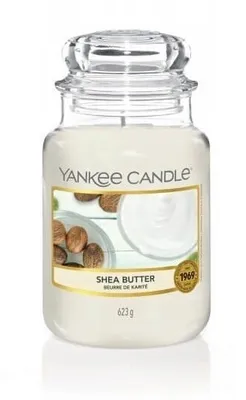 Obrázok produktu pre Yankee Candle Shea Butter, Kolo, Biela, Vanilka, biele pižmo, Drevo, 150 h, 1 kusov
