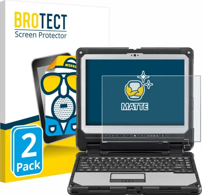 Produktbild von 2x BROTECT Schutzfolie für Panasonic Toughbook CF-33 Displayschutz Displayschutzfolie Folie Matt Entspiegelungsfolie