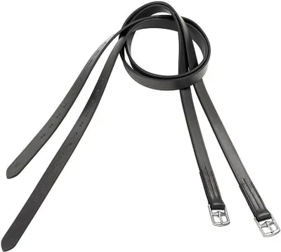 Produktbild von Steigbügelriemen 'Basic' aus Leder, Farbe:schwarz, Groesse:120 cm