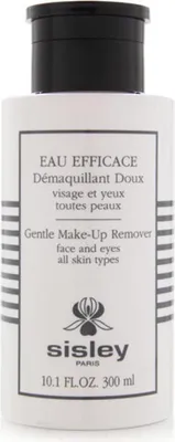 A product shot of a bottle of Sisley EAU EFFICACE Gentle Make-Up Remover.