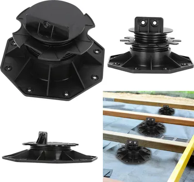 Obrázek produktu pro Aopunly nastavitelné podstavce Výškově nastavitelné podstavce pro desky Podstavce pro terasy Podstavce pro keramické, betonové, kamenné desky 18-30 mm 10 kusů