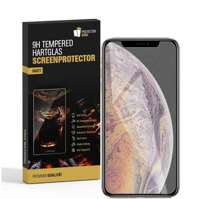 Produktbild von 6x 9H Hartglas für iPhone XS Max Panzerfolie Displayschutz Schutzglas MATT Panzerglas Schutzfolie Anti Reflex Entspiegelt