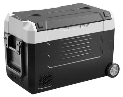 Produktbild von SucceBuy Tragbare Kompressor-Kühlbox 12/24 V DC und 100–240 V AC, 35 L mit App-Steuerung, Rädern und zwei Temperaturzonen (-20 °C bis 20 °C), ideal für Wohnmobile, Boote, Camping und Angeln