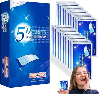 Produktbild von 28 Stück Teeth Whitening Strips,Milde Zahnaufhellung Strips,Zahnstrips Für Weiße Zähne,Angenehm Und Erfrischend,Entfernt Zahnverfärbungen Wirksam