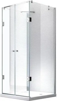 Obrázek produktu pro Glaszentrum Hagen - 80x80x80x195 cm - Ares U-Duschkabine Dusche Duschabtrennung - 8mm - ESG Glas mit Duschwanne