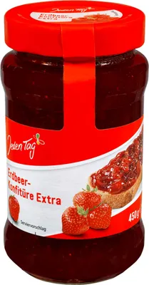 Produktbild von Jeden Tag Konfitüre Extra Erdbeere (450g)