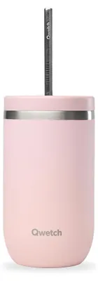 Isolierbecher 470 ml Pastellrosa – kühlt 24 h, spritzfrei