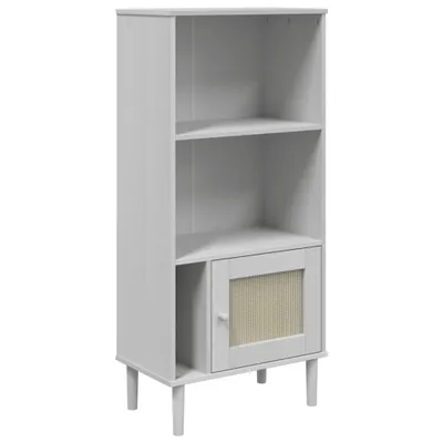 Zdjęcie produktu dla VidaXL 358059, Biały, Drewno, Drewno, Drewno sosnowe, Technorattan, Drewno, 600 mm, 350 mm