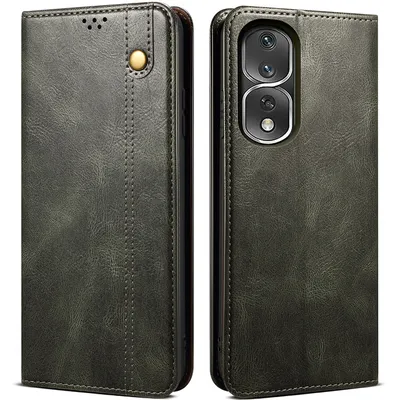 Obrázek produktu pro Pouzdro pro Honor 80 Pro, kožené flip pouzdro peněženka s funkcí stojánku zelené