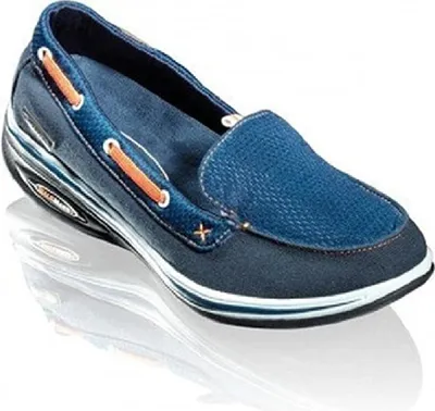 Produktbild von WalkMaxx Fitness Mokassins 2.0 Gr.36-42 Sandale Sommerschuhe Damen Freizeit Schuhe (37, Blau (Marineblau))