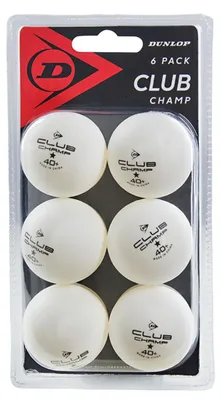 Image de Dunlop 40+ Club Champ 6 Ball Blanc - white, Taille:-