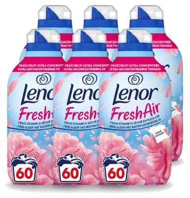 Produktbild von 6 x Lenor Fresh Air Bloesem Weichspüler - 840 ml - Vorteilspackung - 6 Stücke