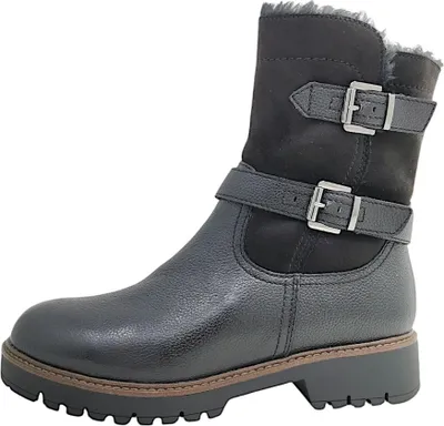 Produktbild von Tamaris Damenschuhe Reißverschluss Schaftstiefel Schwarz Freizeit, Schuhgröße:41 EU