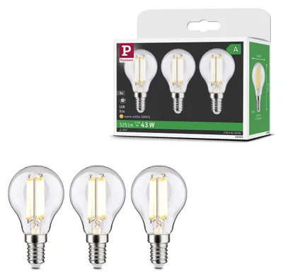 Produktbild von Paulmann Eco-Line Filament 230V LED Tropfen 3er-Set 82mm