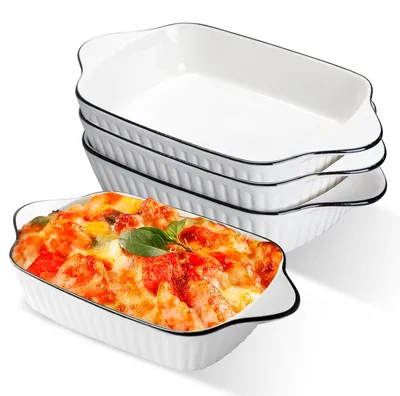 Immagine prodotto di Contenitori in Vetroceramica per sformati, set da 4, adatti al forno