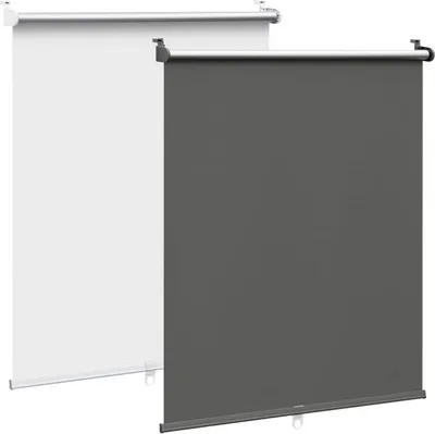 Produktbild von WOLTU Verdunkelungsrollo Klemmfix Thermorollo innen ohne Bohren Schnurlos, Anthrazit, 95x150cm(BxH)