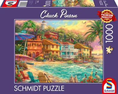 Imagen del producto de Rompecabezas de 1000 piezas, Schmidt, "Chuck Pinson: Island Time", 69,3 x 49,3 cm, multicolor