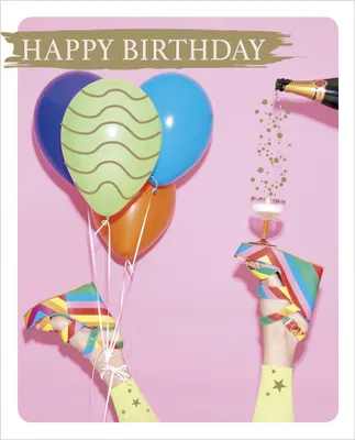 Produktbild von SUSY CARD Geburtstagskarte Snapshot "Luftballons"