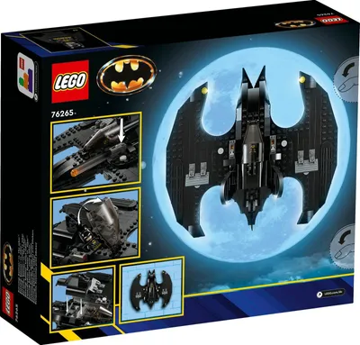 Zdjęcie produktu dla LEGO 76265 DC Batwing: Batman kontra Joker, zabawka, kultowy samolot z filmu Batman z 1989 i 2 minifigurki, zestaw do zabawy w superbohatera, prezent urodzinowy dla dzieci, chłopców i dziewczynek