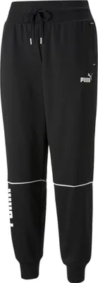 Produktbild von PUMA Power Colorblock High-Waist Fleece-Jogginghose Damen puma black S