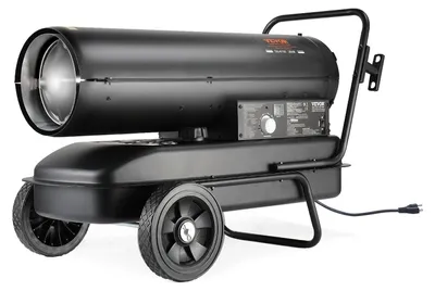 Productafbeelding van VEVOR Kerosine-/dieselverwarmingsunit, 100.000 BTU torpedo-verwarmingsapparaat, draagbaar met thermostaatregeling, 38-liter tank, efficiënte kerosineverwarmer voor binnen- en buitengebruik