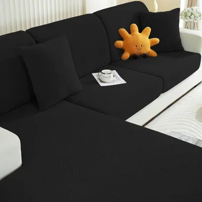 Produktbild von Famanu Sofa-Schutzhülle Universell für Kissen - Chaiselongue Schwarz