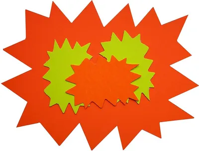 Image de agipa Étiquettes de signalisation "étoile", jaune/orange, 80 x 120 mm
