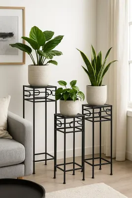 Produktbild von Blumenständer 3tlg. aus Metall