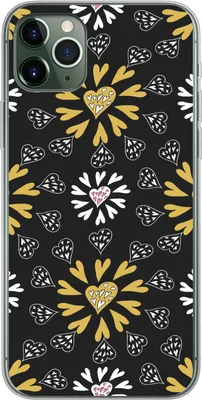Produktbild von MuchoWow® Handyhülle Schutzhülle Hülle für Telefoonhoesje iPhone 11 Pro Max Mädchen - Herz - Schnittmuster - Mädchen - Kinder - Kinder Silikon Softcase Handy Hülle - Schutz