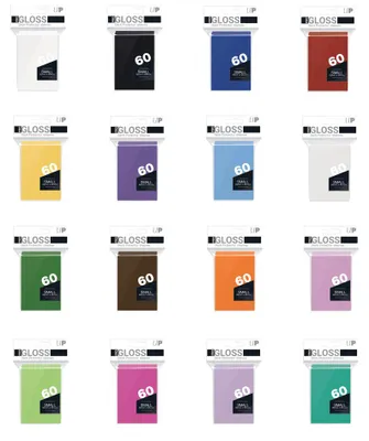 Produktbild von 60 Ultra Pro Small Card Protector Sleeves : Gloss (62 x 89mm)