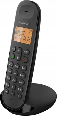 Productafbeelding van Logicom, DECT-telefoon ILOA 100 met handsfree functie, bereik van 300 meter, zwart
