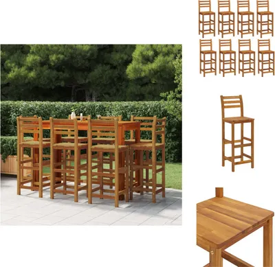 Produktbild von vidaXL Barhocker 8 Stk. Massivholz Akazie - Gartenstühle