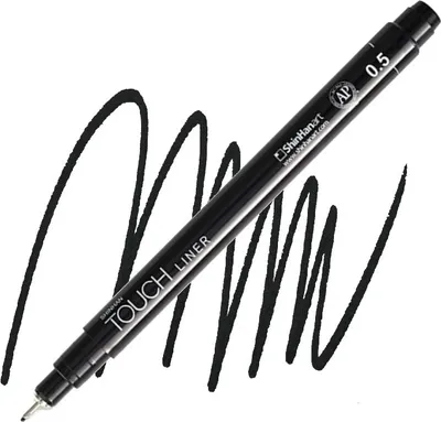 Produktbild von Technischer Fineliner, Farbe: Schwarz, Strichstärke: 0,5 mm