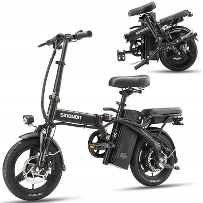 Produktbild von SINOHON M3 Klappbares Elektrofahrrad E-bikes 250W Motor 48V 10.4Ah Akku 25km/h 14 Zoll Reifen – 50km Reichweite im PAS-Modus