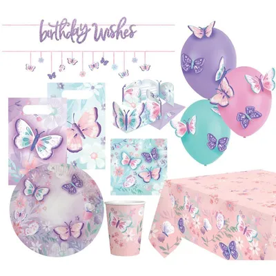Produktbild von Schmetterling Partyset 57-teilig