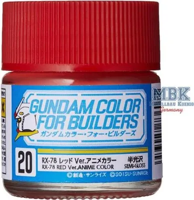 Obrázok produktu pre GUNZE GSUG20 Gundam Color (10 ml) RX-78 Červená