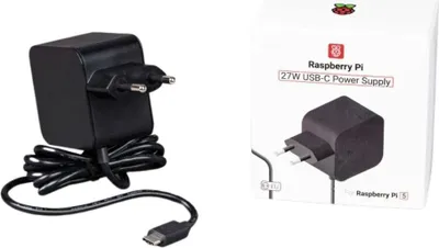 Obrázok produktu pre Raspberry Pi 5 Netzteil / schwarz / 27W / USB-C
