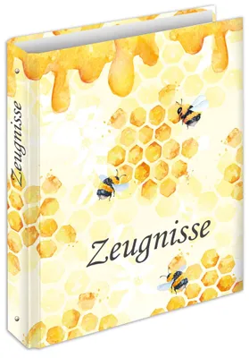 Produktbild von RNK Verlag Zeugnisringbuch "Honey" DIN A4