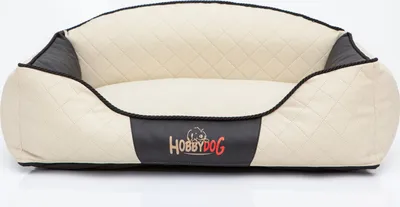 Produktbild von Hundekissen Hundebett Hundekorb Hundesofa für Haustier Hunde Waschbar - Elite - 110 x 84 x 30 cm [Größe: XXL] - Weiß mit Schwarz